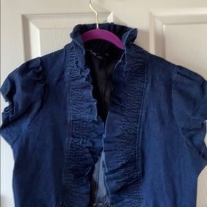 NWOT High Collar Jean Jacket